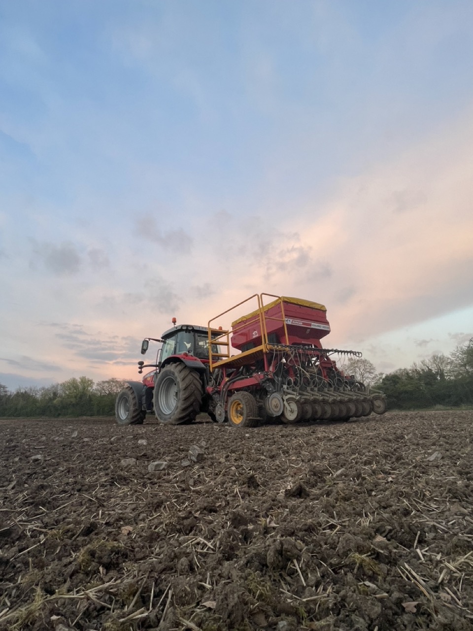 A Duncan Drill working in an Irish field.
